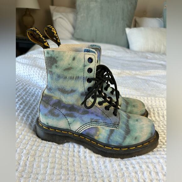 Dr Martens Tie Dye Leather Suede
Lace Up Boots Womens Size 5 - Picture 8 of 15